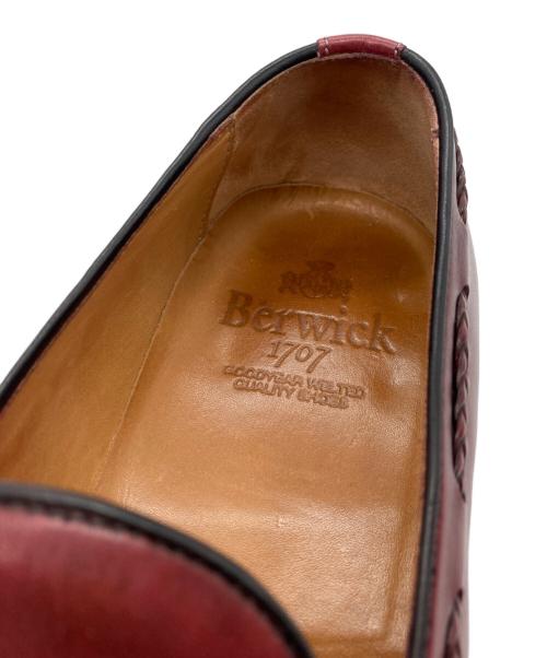 berwick（バーウィック）berwick (バーウィック) タッセルローファー レッド サイズ:5の古着・服飾アイテム