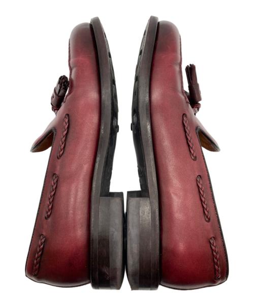 berwick（バーウィック）berwick (バーウィック) タッセルローファー レッド サイズ:5の古着・服飾アイテム