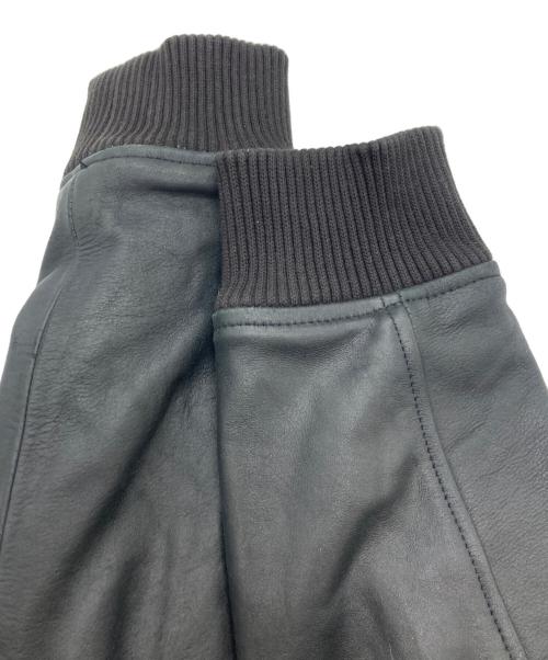 FIGHTING LANCER（ファイティング ランサー）FIGHTING LANCER (ファイティング ランサー) ムートンファー カウレザー ボンバージャケット ブラック サイズ:Lの古着・服飾アイテム