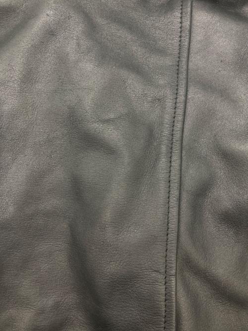 FIGHTING LANCER（ファイティング ランサー）FIGHTING LANCER (ファイティング ランサー) ムートンファー カウレザー ボンバージャケット ブラック サイズ:Lの古着・服飾アイテム