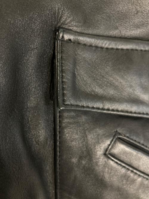 FIGHTING LANCER（ファイティング ランサー）FIGHTING LANCER (ファイティング ランサー) ムートンファー カウレザー ボンバージャケット ブラック サイズ:Lの古着・服飾アイテム