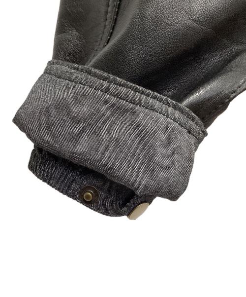 yoused（ユーズド）yoused (ユーズド) LEATHER DRIVERS JKT ブラック サイズ:2の古着・服飾アイテム