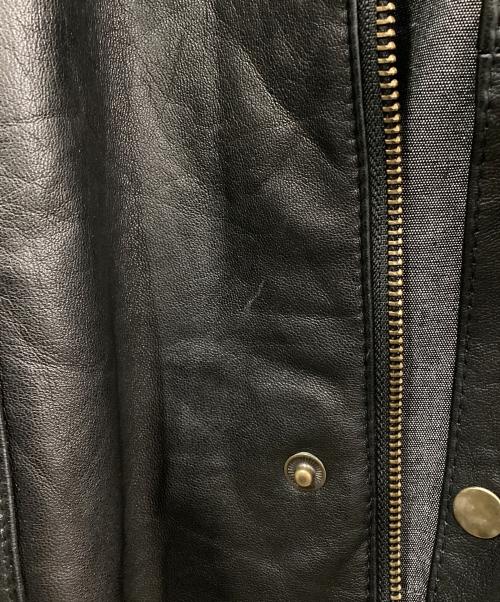 yoused（ユーズド）yoused (ユーズド) LEATHER DRIVERS JKT ブラック サイズ:2の古着・服飾アイテム