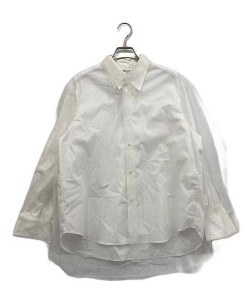 Chika Kisada（チカ キサダ）Chika Kisada (チカ キサダ) Tulle Layered Shirt ホワイト サイズ:1の古着・服飾アイテム