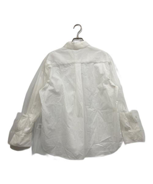 Chika Kisada（チカ キサダ）Chika Kisada (チカ キサダ) Tulle Layered Shirt ホワイト サイズ:1の古着・服飾アイテム