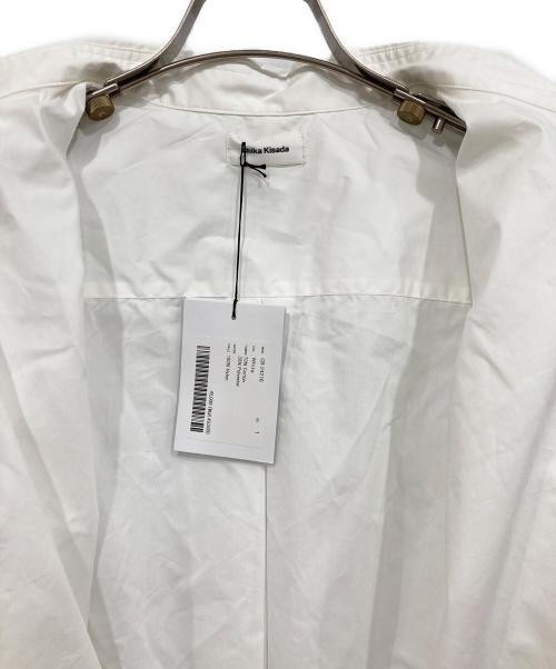 Chika Kisada（チカ キサダ）Chika Kisada (チカ キサダ) Tulle Layered Shirt ホワイト サイズ:1の古着・服飾アイテム