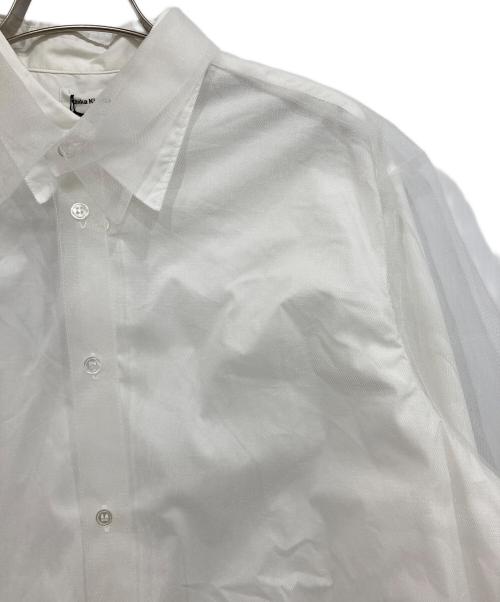 Chika Kisada（チカ キサダ）Chika Kisada (チカ キサダ) Tulle Layered Shirt ホワイト サイズ:1の古着・服飾アイテム