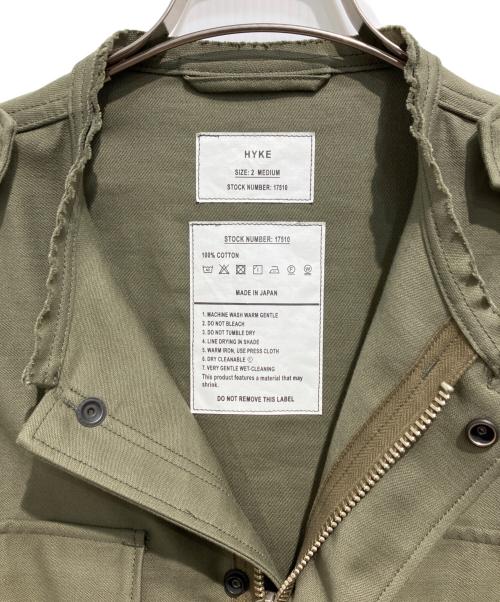 HYKE（ハイク）HYKE (ハイク) TYPE M-51 FIELD CROPPED JACKET オリーブ サイズ:Ｍの古着・服飾アイテム