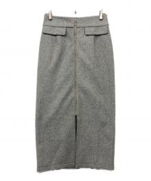 LOUNIE（ルーニー）の古着「ダブルジャージータイトスカート」｜グレー