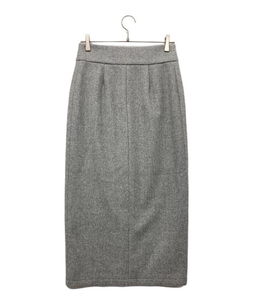 LOUNIE（ルーニー）LOUNIE (ルーニー) ダブルジャージータイトスカート グレー サイズ:38の古着・服飾アイテム