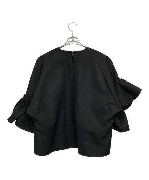 Heve（ヘイヴ）Heve (ヘイヴ) dolman ruffle sleeve BL ブラック サイズ:Fの古着・服飾アイテム