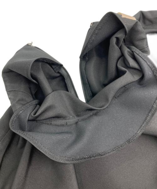 Heve（ヘイヴ）Heve (ヘイヴ) dolman ruffle sleeve BL ブラック サイズ:Fの古着・服飾アイテム
