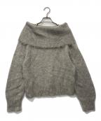La boutique BonBonラブティックボンボン）の古着「オフショルシャギーニット」｜グレー