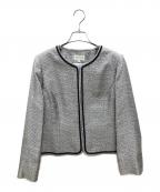 Rifanneリファンネ）の古着「ノーカラージャケット」｜シルバー