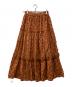 IENA LA BOUCLE (イエナ ラ ブークル) カットワーク刺繍ティアードスカート ブラウン サイズ:36：5000円