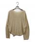 Noble (ノーブル) ペーパーヤーンカノコ BACK Vプルオーバー ベージュ サイズ:SIZE Free：5000円