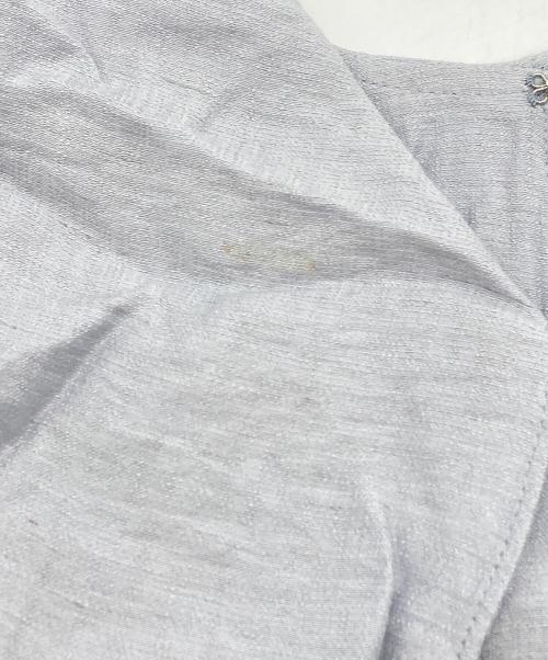 Noble（ノーブル）Noble (ノーブル) ファジーリネンスクエアケープブラウス サックスブルー サイズ:Freeの古着・服飾アイテム