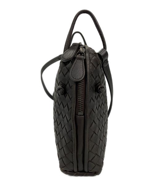 BOTTEGA VENETA（ボッテガベネタ）BOTTEGA VENETA (ボッテガベネタ) イントレチャートディニーバッグ　イントレチャート ブラウンの古着・服飾アイテム