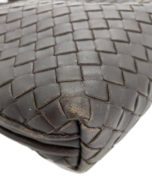 BOTTEGA VENETA（ボッテガベネタ）BOTTEGA VENETA (ボッテガベネタ) イントレチャートディニーバッグ　イントレチャート ブラウンの古着・服飾アイテム