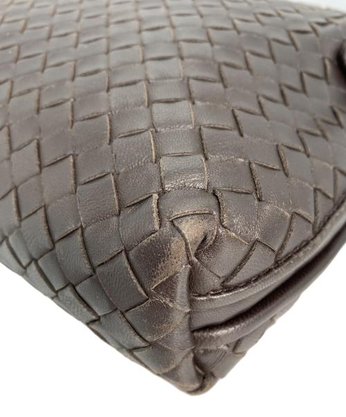 BOTTEGA VENETA（ボッテガベネタ）BOTTEGA VENETA (ボッテガベネタ) イントレチャートディニーバッグ　イントレチャート ブラウンの古着・服飾アイテム