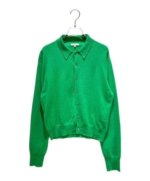 BLAMINK（ブラミンク）BLAMINK (ブラミンク) カシミヤコットンレギュラーカーディガン グリーン サイズ:36の古着・服飾アイテム