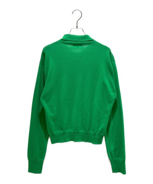 BLAMINK（ブラミンク）BLAMINK (ブラミンク) カシミヤコットンレギュラーカーディガン グリーン サイズ:36の古着・服飾アイテム