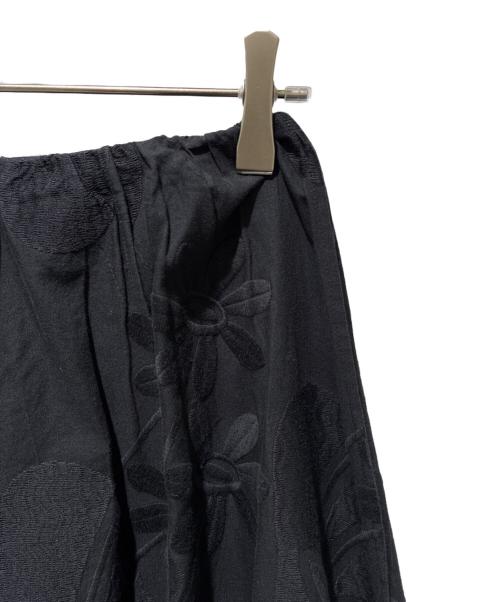 BLAMINK（ブラミンク）BLAMINK (ブラミンク) フラワースカラップゴヤードスカート ブラック サイズ:36の古着・服飾アイテム