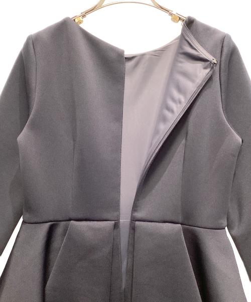 CELFORD（セルフォード）CELFORD (セルフォード) ポンチペプラムタイトワンピース ネイビー サイズ:36の古着・服飾アイテム
