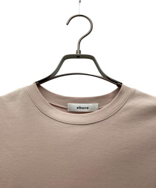 ebure（エブール）EBURE (エブール) 超長綿スーピマコットンクルーネックTシャツ ピンク サイズ:SIZE 38の古着・服飾アイテム