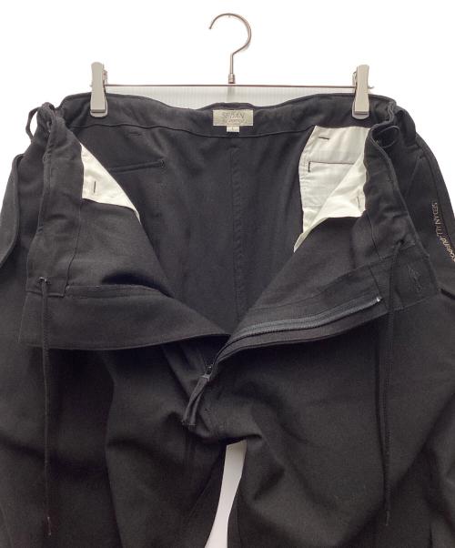 SEDAN ALL-PURPOSE（セダンオールパーパス）SEDAN ALL-PURPOSE (セダンオールパーパス) TECH WOOL OVER PANT ブラック サイズ:SIZE Lの古着・服飾アイテム
