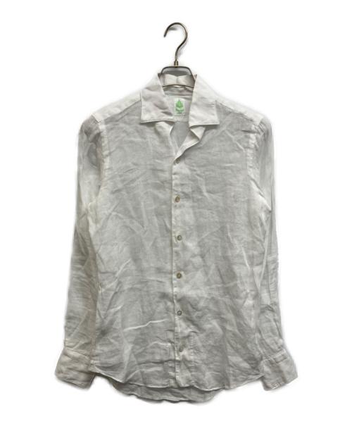 finamore（フィナモレ）Finamore (フィナモレ) リネンシャツ ホワイト サイズ:XSの古着・服飾アイテム