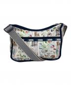 LeSportsacレスポートサック）の古着「ショルダーバッグ」｜ホワイト×ネイビー