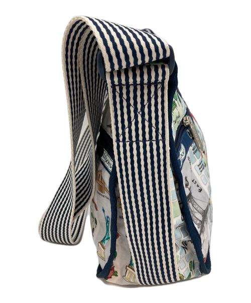 LeSportsac（レスポートサック）LeSportsac (レスポートサック) ショルダーバッグ ホワイト×ネイビーの古着・服飾アイテム