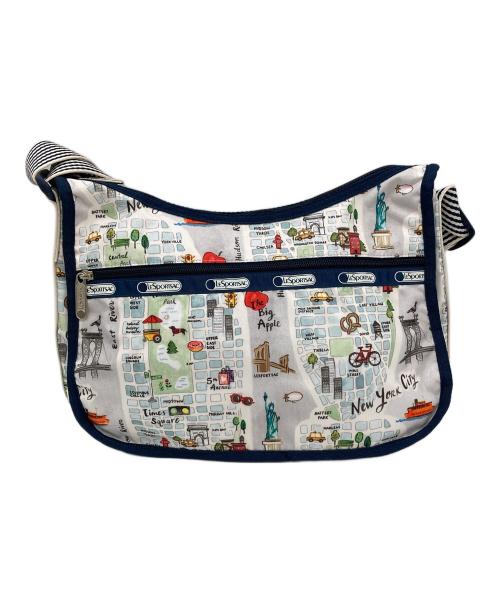 LeSportsac（レスポートサック）LeSportsac (レスポートサック) ショルダーバッグ ホワイト×ネイビーの古着・服飾アイテム