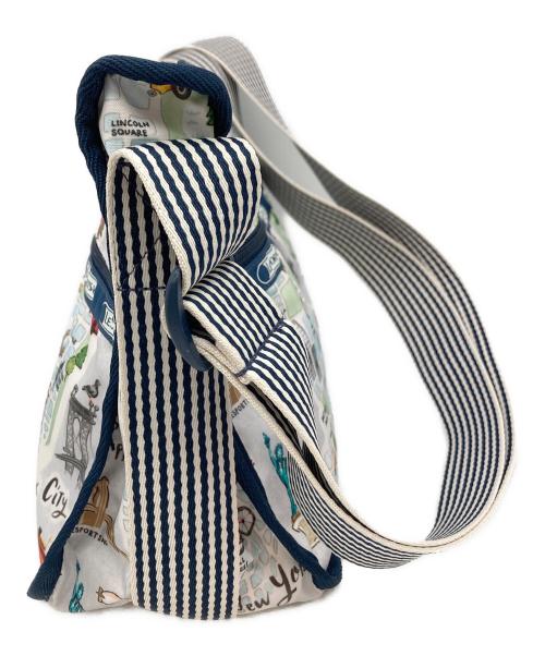 LeSportsac（レスポートサック）LeSportsac (レスポートサック) ショルダーバッグ ホワイト×ネイビーの古着・服飾アイテム