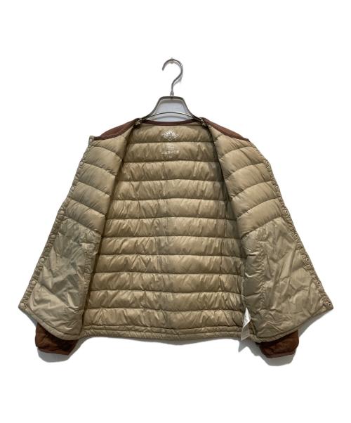 DANTON（ダントン）DANTON (ダントン) Crew Neck Inner Down Jacket ブラウン サイズ:36の古着・服飾アイテム