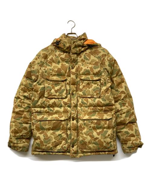 GOOD BELLS（グッドベルズ）GOOD BELLS (グッドベルズ) STRETCH HUNTING CAMO DOWN JACKET ベージュ サイズ:Mの古着・服飾アイテム
