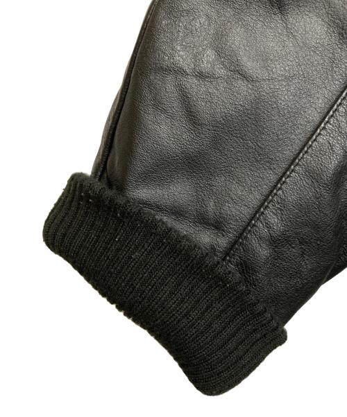 stussy（ステューシー）stussy (ステューシー) WORKGEAR レザー切替デニムジャケット ブラック サイズ:Lの古着・服飾アイテム