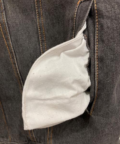 stussy（ステューシー）stussy (ステューシー) WORKGEAR レザー切替デニムジャケット ブラック サイズ:Lの古着・服飾アイテム