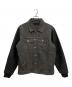 stussy（ステューシー）の古着「WORKGEAR レザー切替デニムジャケット」｜ブラック