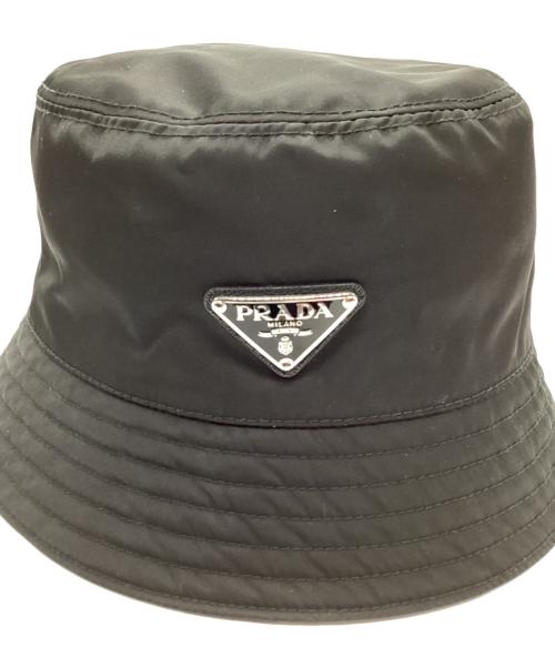 PRADA（プラダ）PRADA (プラダ) Re-nylonバケットハット ブラック サイズ:下記参照の古着・服飾アイテム