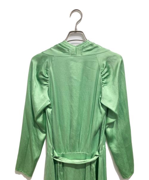 forte forte（フォルテ・フォルテ）forte forte (フォルテ・フォルテ) シルクワンピース グリーンの古着・服飾アイテム