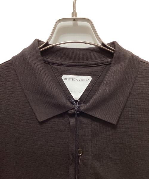 BOTTEGA VENETA（ボッテガベネタ）BOTTEGA VENETA (ボッテガベネタ) ポロシャツ ブラウン サイズ:Lの古着・服飾アイテム