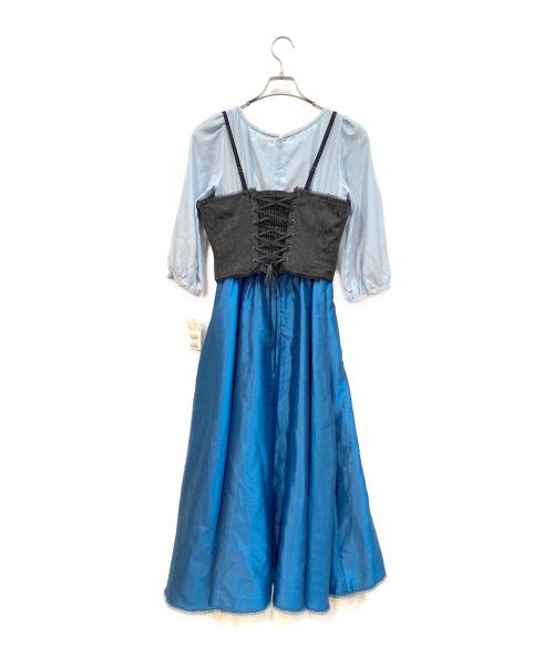 SECRET HONEY（シークレットハニー）SECRET HONEY (シークレットハニー) DISNEY (ディズニー) Kiss the girl Dress ブルー サイズ:2 未使用品の古着・服飾アイテム