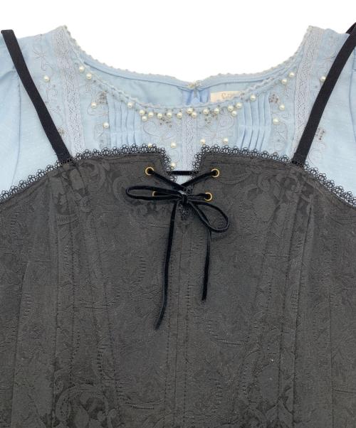 SECRET HONEY（シークレットハニー）SECRET HONEY (シークレットハニー) DISNEY (ディズニー) Kiss the girl Dress ブルー サイズ:2 未使用品の古着・服飾アイテム