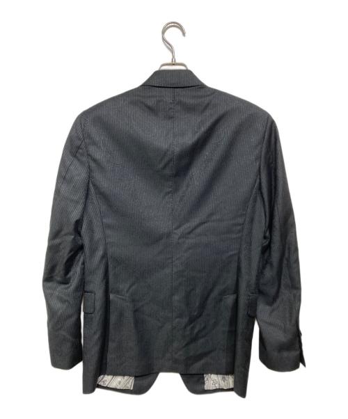 ETRO（エトロ）ETRO (エトロ) ペイズリーストライプセットアップスーツ グレー×ブラック サイズ:48の古着・服飾アイテム