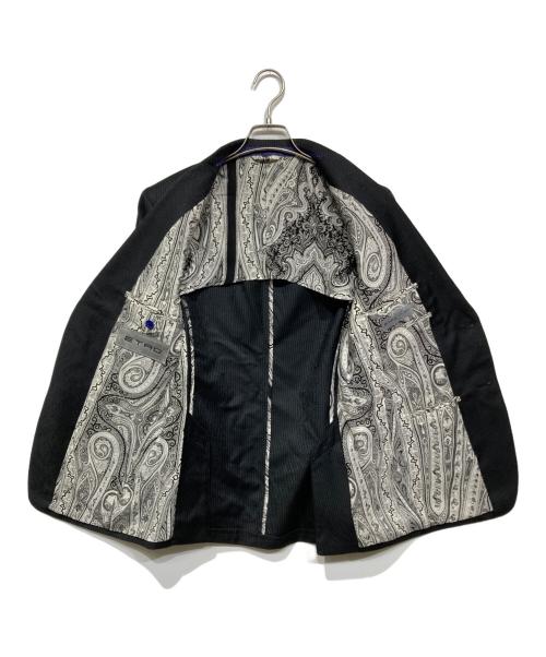 ETRO（エトロ）ETRO (エトロ) ペイズリーストライプセットアップスーツ グレー×ブラック サイズ:48の古着・服飾アイテム