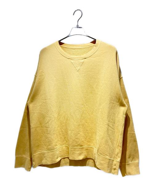 VISVIM（ビズビム）VISVIM (ビズビム) JUMBO SB SWEAT L/S DMGD (U.D.) マスタード サイズ:4の古着・服飾アイテム