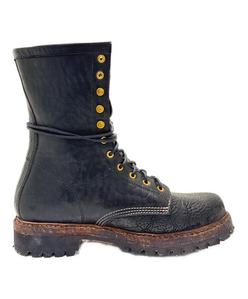 VISVIM（ビズビム）VISVIM (ビズビム) SCOUT PLAIN TOE BOOTS HI-FOLK ブラック サイズ:11の古着・服飾アイテム