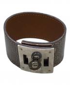 HERMESエルメス）の古着「ケリードッグブレスレット」｜ブラウン